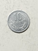 Moneta 10 groszy z roku 1976. PRL.