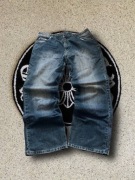 Spodnie Baggy Jeans Y2K Vintage Washed Szerokie Grunge