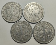 2 zł 1958, 1960, 1973 i 1974, jagody - 4 szt.