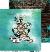 Arkusz papieru SEA STORIES 02 30,5x30,5 Craft O'Clock.