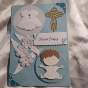 Kartka na chrzest dla chłopca 