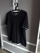 Czarny t-shirt męski koszulka z krótkim rękawem rozmiar L jednokolorowy