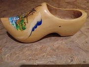 Chodak drewniany malowany - narodowa pamiątka z Holandii 