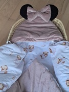 Otulacz Myszka do nosidełka, fotelika samochodowego. Plusz 