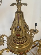 Sprzedam mosiężny pięcioramienny żyrandol w stylu świeczkowym