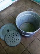 Kocioł ocynkowany do gotowania słowików.