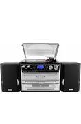 Wieża Stereo Gramofon Radio ODtwarzacz USB Soundmaster MCD4500 2x Kaseta