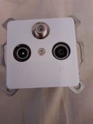 Gniazdo RTV-SAT Hager Polo Optima białe -nowe