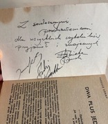 Dwa plus jeden Tadeusz Górny książka z autografami  