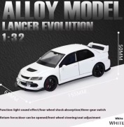 Mitsubishi Lancer Evolution 1:32 JDM model metalowy dźwięk i światło RC