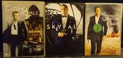CASINO ROYALE, SKYFALL, QUANTUM OF SOLACE 3xDVD