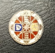 Srebrna moneta 1 Floryn (2 Szylingi) 1887 jubileusz Wiktorii emaliowana