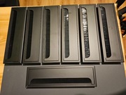 Przepust kablowy aluminiowy 280x80x24 czarny anodowany Przelotka