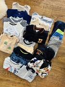 Zestaw mix ubrania dziecięce chłopięce dla chłopca 86 body spodnie bluzka