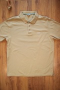 Polo Cotton Traders r. L beżowe bawełniane kr rękaw męskie