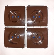 Gniazdo pojedyncze SIMON CLASSIC brązowe - używane 