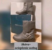Buty Emu skóra+ wełna 