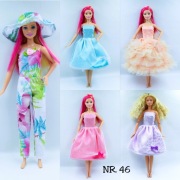 Ubranka dla lalek Barbie - 5 sztuk ubranek