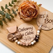 Zawieszka do smoczka z imieniem dziecka