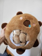 Miękka brązowa duża poduszka kapibara z maskotkami dla dzieci 