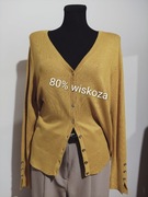 Żółty sweter kardigan marki Primark nowy rozmiar 46/48