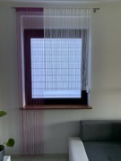 Firany makarony sznurki fioletowy 