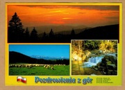 Góry panorama pozdrowienia