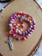 Różaniec z relikwią z Ziemi Świętej Medjugorie