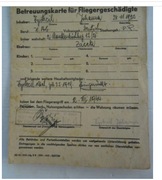 Świadectwo BOMBY. II Wojna 1944r NSDAP.Ofiary bombardowań