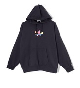 Damska Bluza Z Kapturem Kangurka Czarna Adidas |R. 34