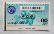 UNIKAT! kolekcjonerski Kupon podarunkowy Sodexo PASS WZÓR