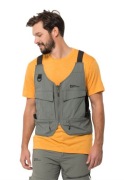Kamizelka firmy Jack Wolfskin, 6 kieszeni, 4 na suwak, 2 na zatrzaski