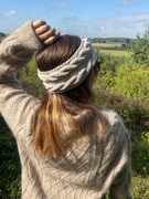 Opaska z wełny merino ze wzorem w stylu skandynawskim, na zamówienie