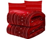 Koc narzuta i dwie poszewki na jaśka zestaw świąteczny 160x 200cm