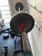 Sztanga, gryf olimpijski 220cm, waga 110kg, zaciski