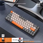 Klawiatura bezprzewodowa FreeWolf K68 mechaniczna  2.4G/BT