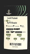 Bilet kolekcjonerski Lech Poznań Kuopion KuPs Palloseura 2026