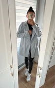 Płaszcz Mohito L turkus błękitny zapinany damski