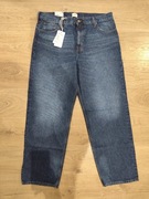 Spodnie Mustang Vermont luźne jeansy dżinsy szerokie wysoki stan nowe 34/34