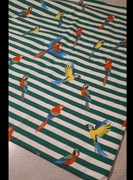 Dzianina jersey papugi brokat paski  0,5mb 