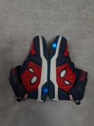 Świecące skórzane buty sportowe sneakersy na rzepy Spiderman Marvel 26