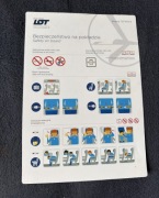 Safety Card/Karty Bezpieczeństwa Polskie Linie Lotnicze LOT Boeing 737 MAX 
