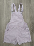 Spodenki, ogrodniczki jeansowe dla dziewczynki r 146