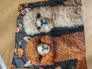 Poszewka poszewki 2 szt na poduszkę 45x45 alpaka alpaki efekt 3d