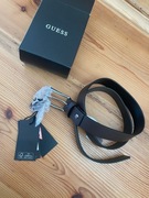 Guess nowy pasek męski skórzany brązowy skóra