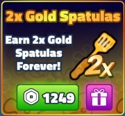 SpongeBob Tower Defense Gamepass 2x Gold Spatulas