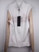 Bluza kolarska damska INBIKE M biała beżowa zamek sportowa