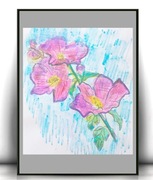 kwiaty rysunek a4, kwiatki obrazek 21x30, obrazek z kwiatkami