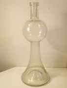 *PRL Szkło Przeźroczysty Wazon Butla Wys. 27 ø Podst. 11,5