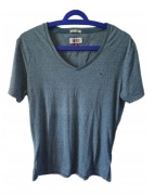 Hilfiger t shirt koszulka M zielona luźna 